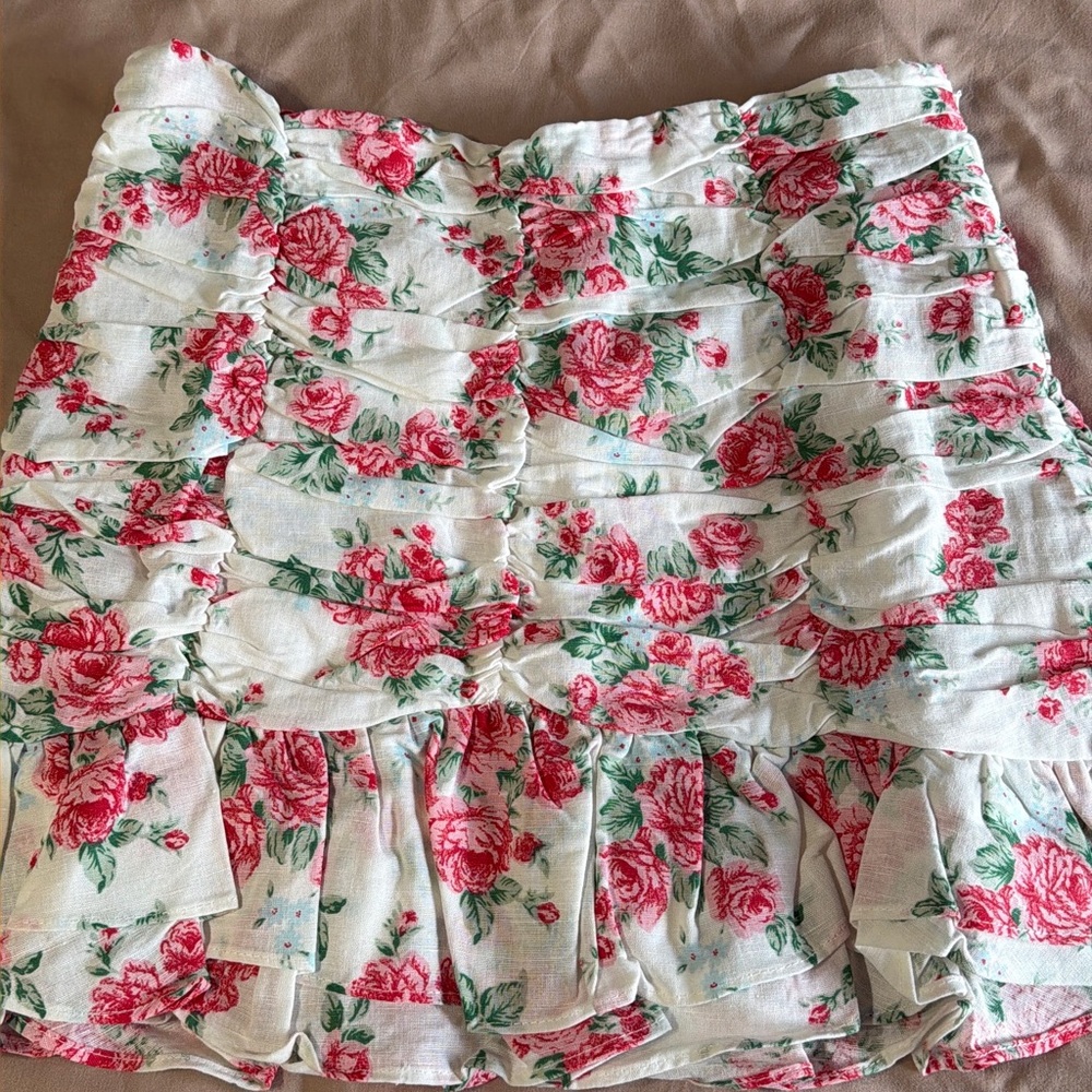 Endless Rose Pink Floral Mini Skirt